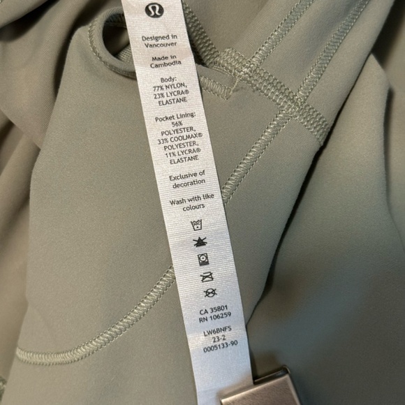 lululemon - Wunder Train High-Rise Light Green Crop Legging - Size 12 - Picture 3 of 12